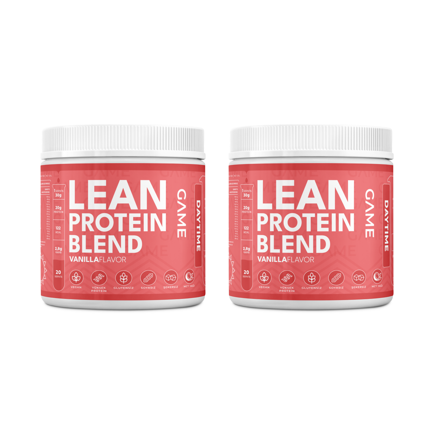 Lean Fit Vegan Protein Tozu İkili Paket (Vanilya+Vanilya)